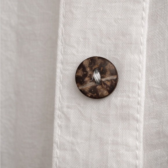 White Button-Up Shirt - Picture 2 of 5